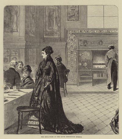 La sala da pranzo al Museo di South Kensington da Francis Wilfred Lawson